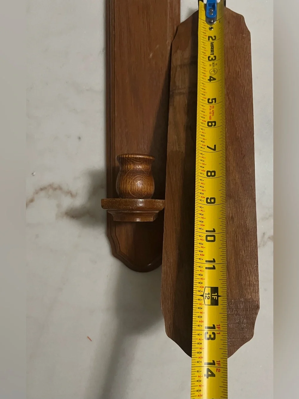 Vintage Traditional Or Colonial-style Solid Wood Wall Sconce Candle Holders